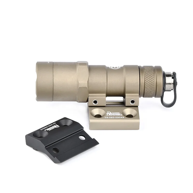 Scout Light Side Mount DD CNC Keymod M-LOK Rail for SF M300 M600 Tactical Flashlight Base Mounts Hunting Accessories AR15 WADSN