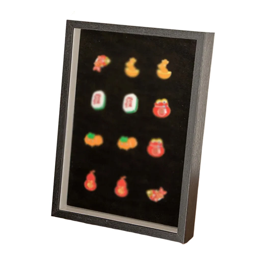 Customizable Badge Frame 21*29.7cm Badge Display Stand Personalized Layout Stylish Design Achievement Showcase