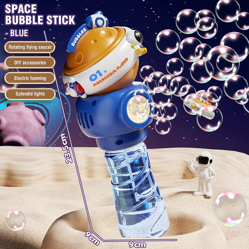 Bubble Gun Bubble Stick Toys Space Soap bubbles Machine Blower Maker Electric Party Outdoor party Games lights and music