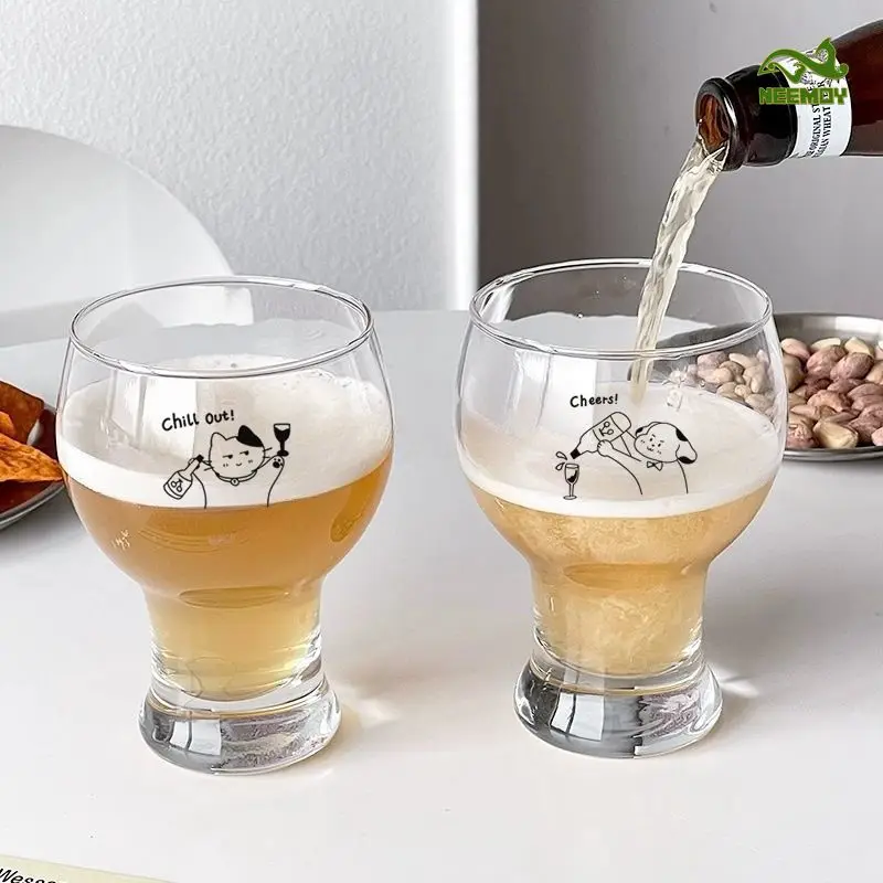 

Набор из 2 шт., пивное стекло, прочная крутая чашка для напитков, Бренди, виски, водка, стаканы для питья, вечерние праздничные пивные кружки, прозрачная посуда для напитков
