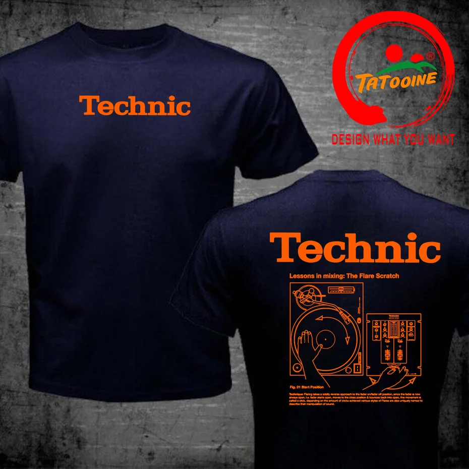 Technics DJ Turntable Music House Techno Electronic Hip Hop T Shirts Men Graphic Streetwear Short Sleeved Birthday Gifts T-shirt