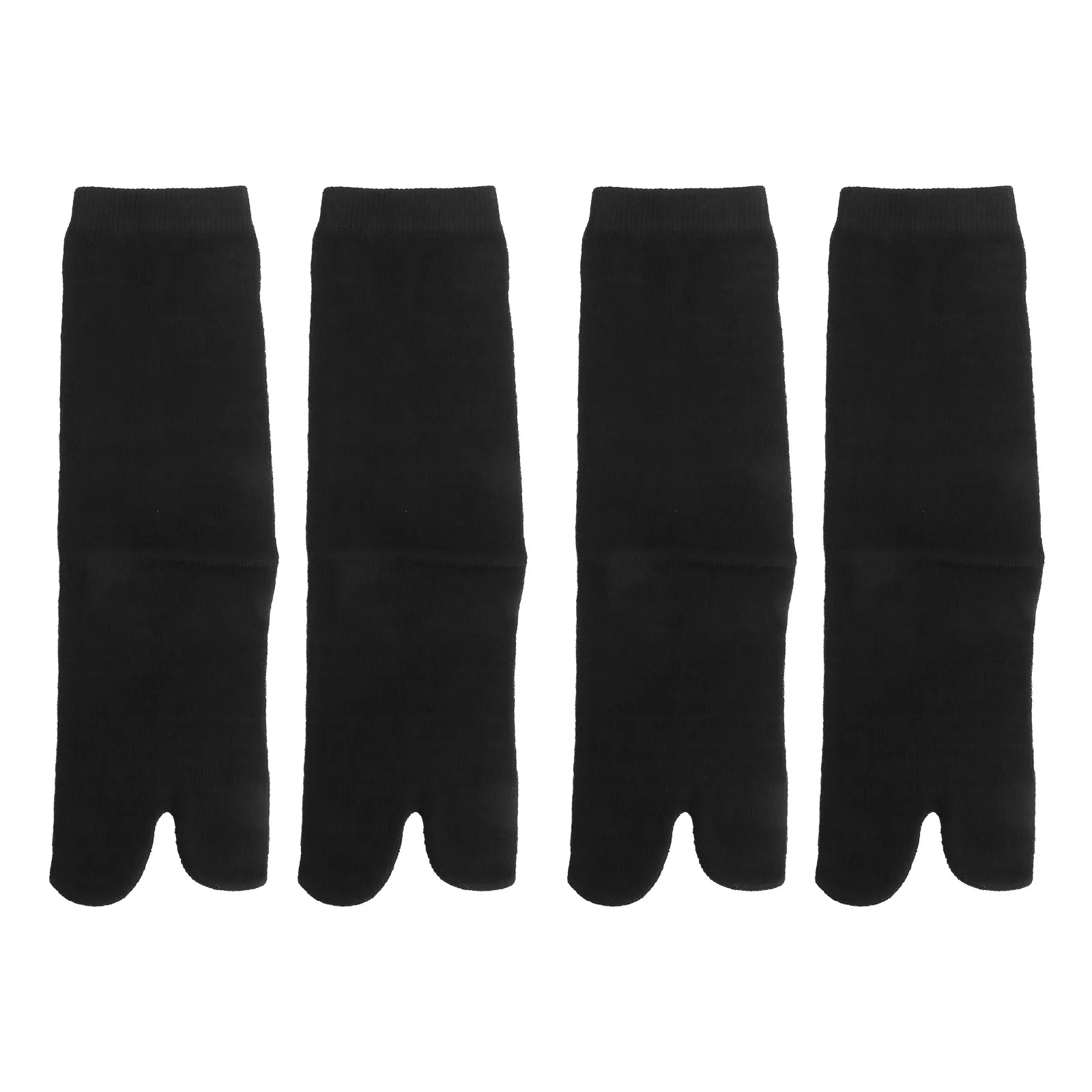 2 Pares de Calcetines de Algodón para Adultos, Estilo Japonés, Transpirables y Cómodos, con Separación para los Dedos, para Zuecos, Zapatillas y Uso Diario