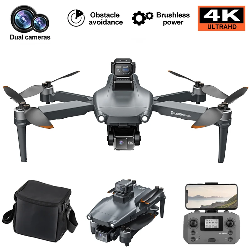 L600 Pro Max Drone 360° Laser Obstacle Avoidance Brushless Motor 4K HD Camera GPS Return Parking Apron RC Quadcopter Drone Toys