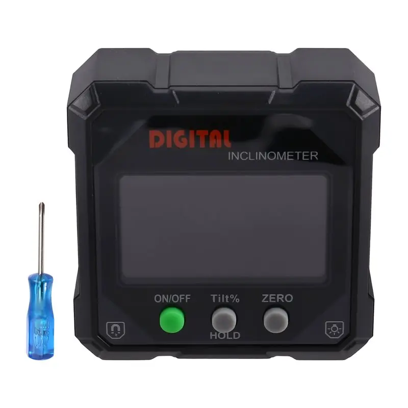 Mini Magnetic Digital Angle Finder 360° LCD Electronic Laser Gauge Ruler Electronic Protractor