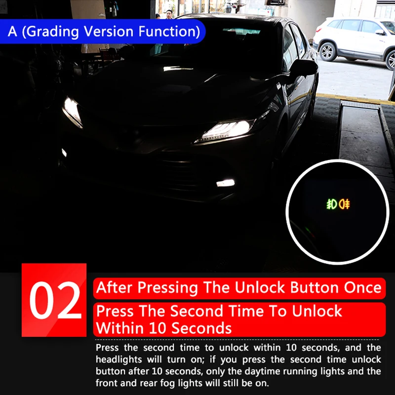 Car Headlight Delay Module For Toyota Camry 2018 2019 2020 2021 Fog Light Daytime Running Lights Delay OBD Plug Modify Accessory