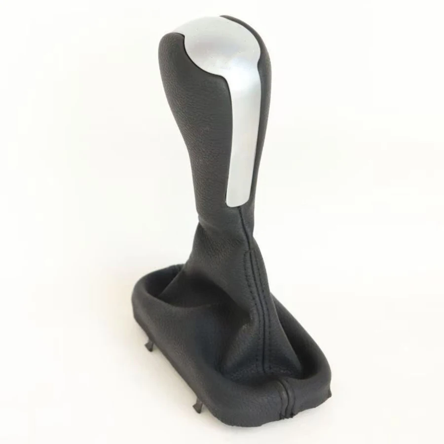1Pc Gear Shift Knob Handle Leather Boot Gaiter Fit For Land Rover Range Rover Sport 2010-2013 Automatic LR039941/LR018050