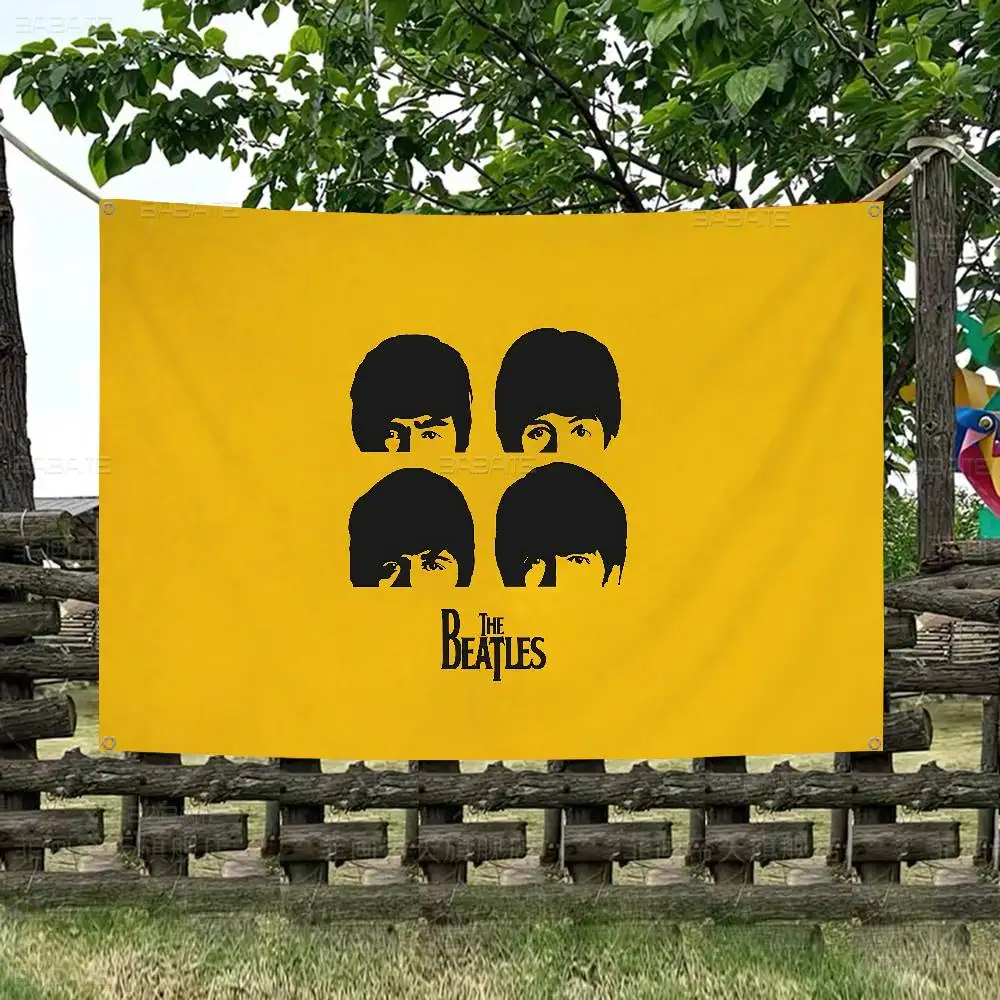 The B-Beatles Rock Band Colorful Flag Wall Hanging Bohemian Wall Banner Mandala Indoor Art Decor
