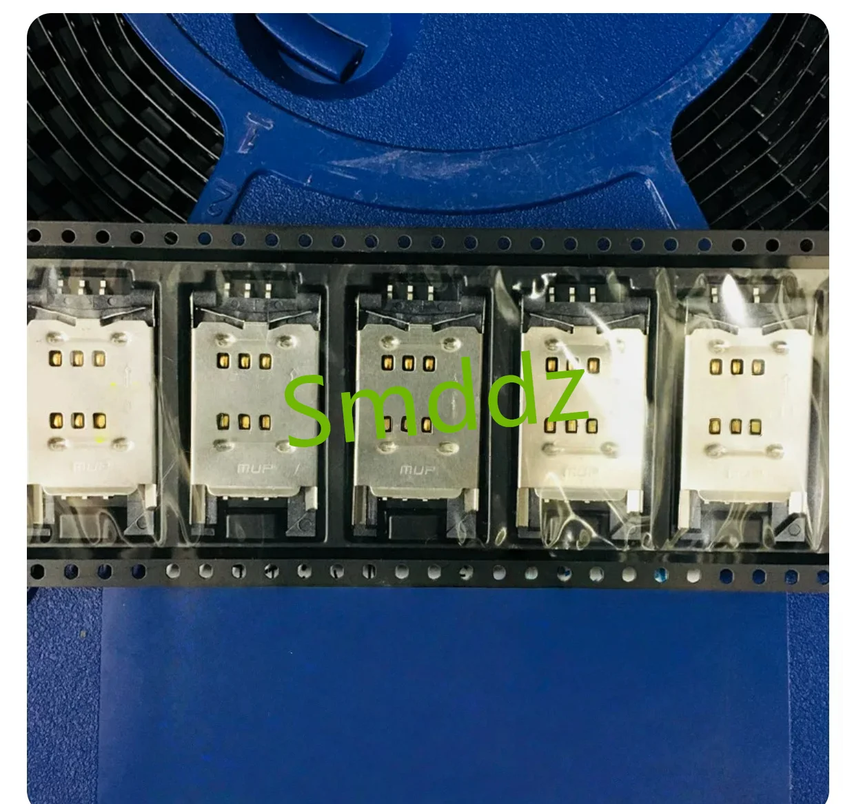 50 pieces,  integrated circuit,  SIM card holder slot 6P 2.8H  flip type with metal buckle (MUP-C714) without pillar