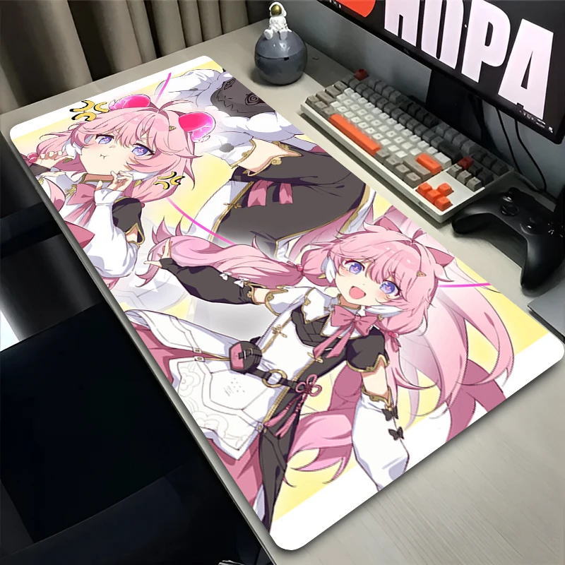 Mouse Pad Laptop Anime Extended Desktop Mat W-wuthering Waves Encore Computer Gamer Mousepad PC Gaming Accessories Keyboard Pad