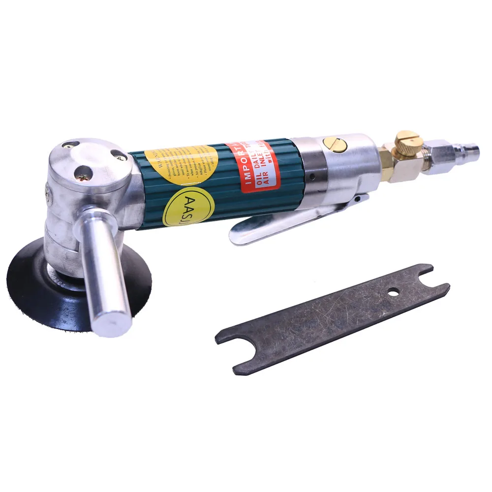 AT-450P 3-Inch Mini Track Air Polisher, Handheld Pneumatic Grinder, 5000RPM