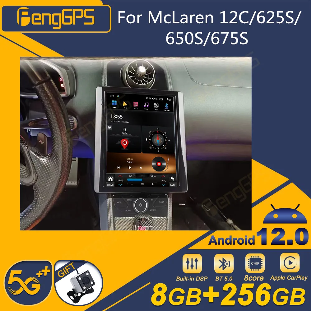 

For McLaren 12C/625S/650S/675S 2011 - 2018 Android Car Radio 2Din Stereo Receiver Autoradio Multimedia Player GPS Navi Head Unit