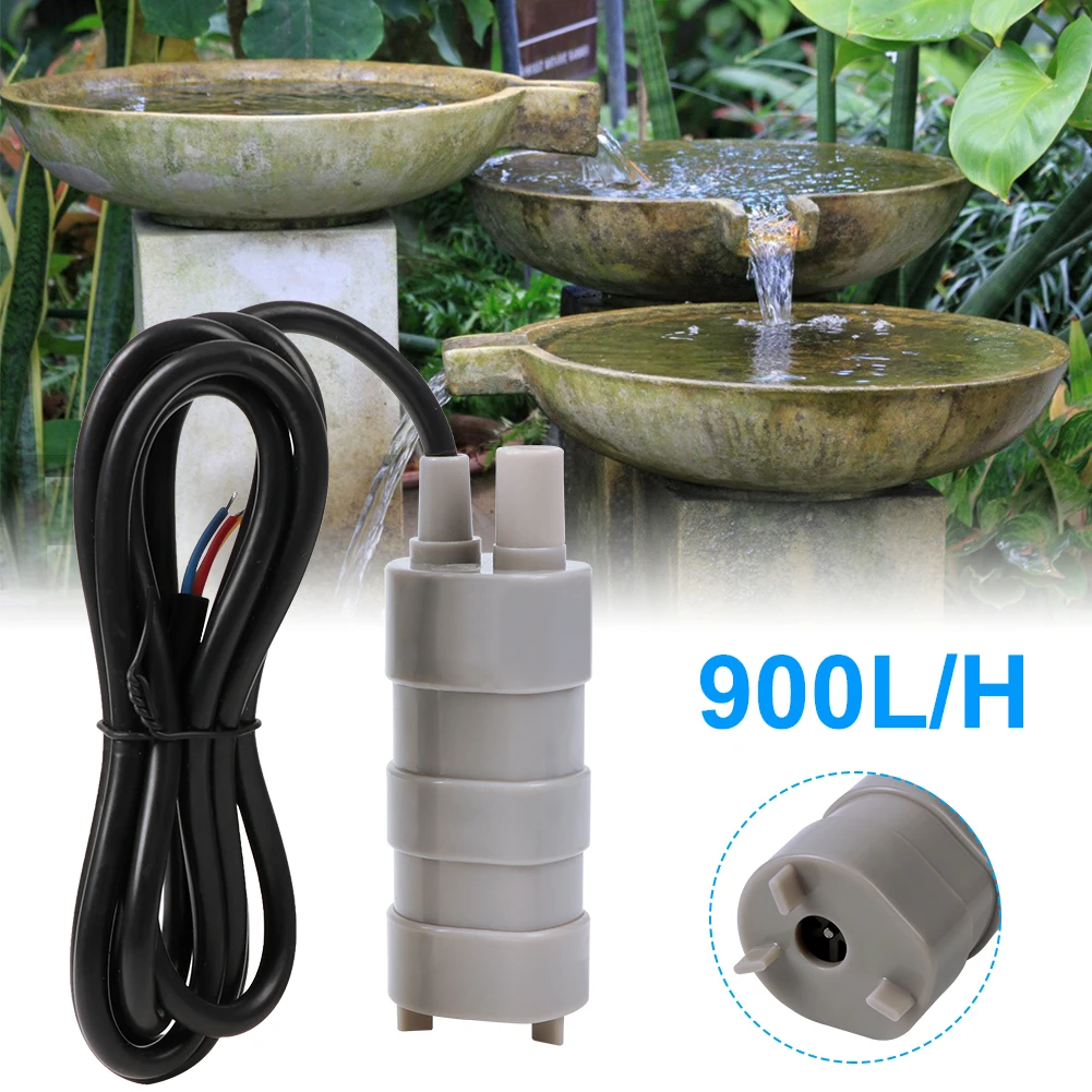 DC 12V Water Pump Electric Submersible Water Pump 5M 1000L/H Watering Car Washing Aquarium Fish Tank Changing Pump