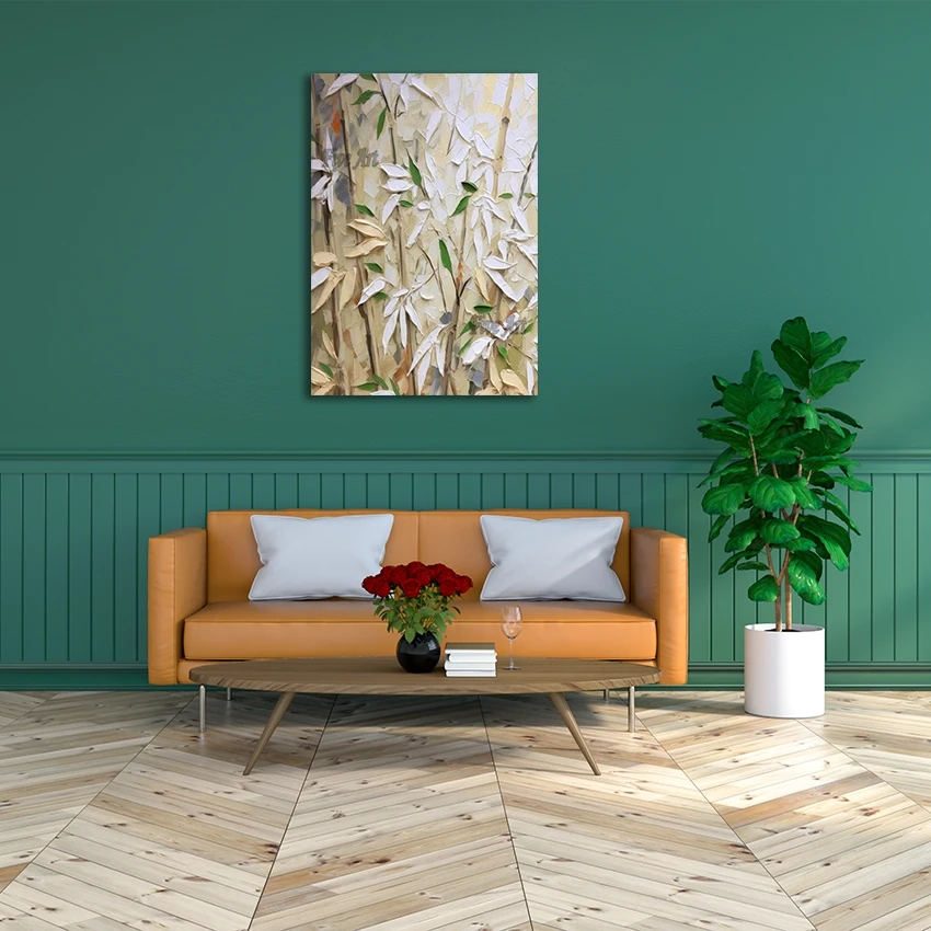 

Современный абстрактный дизайн, текстурированная стена с растительным пейзажем, безрамная картина, художественные изображения вращения, аксессуары для домашнего декора