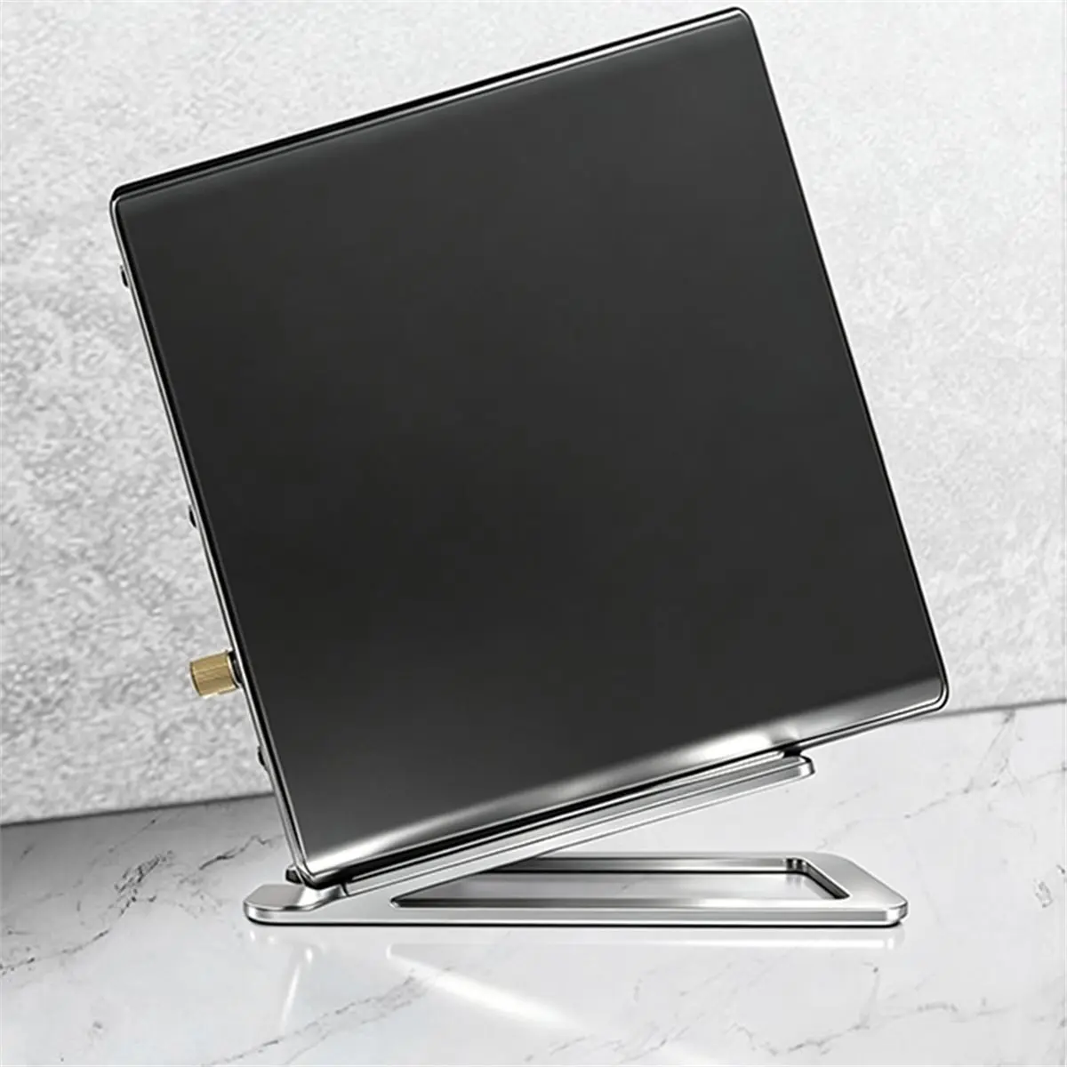 Desktop Speaker Stand Enhance Spatial Sound Effects and Shock Absorption for Tabletop Audio Support or Computer Speaker