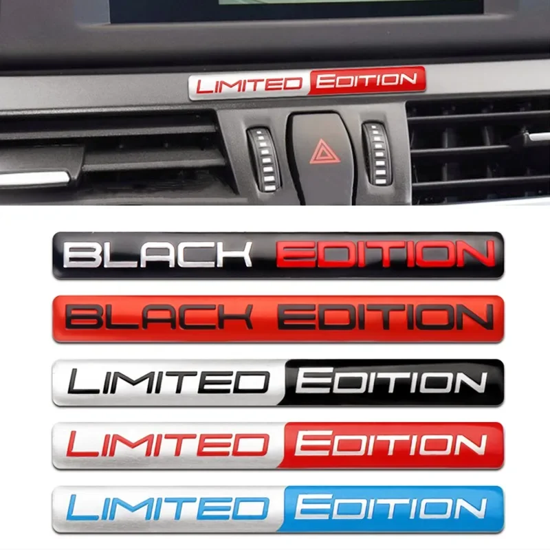 

3D Aluminum BLACk LIMITED EDITION Logo Car Trunk Decal Sticker Badge Emblem For Audi Honda VW Toyota Mercedes Mazda Motorcycle