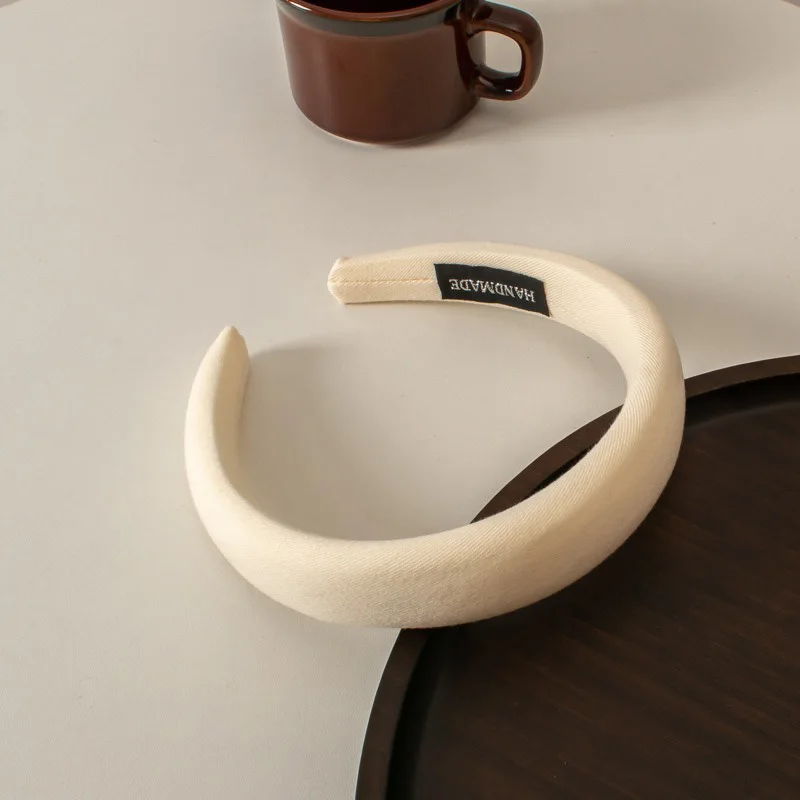 موضة بلون الإسفنج العصابات الشعر العصابات الشعر الفتيات النساء فتاة الموضة غسل الوجه واسعة حافة بسيطة رباط شعر اكسسوارات FDr01 #6