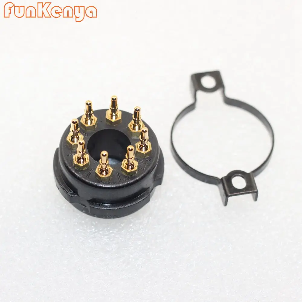 1 Piece CMC Bakelite / Teflon PTFE Vacuum Tube Sockets Bases 4PIN 8PIN 9PIN For 2A3 300B 811 KT66 KT88 6SN7 EL34 274B Hifi DIY