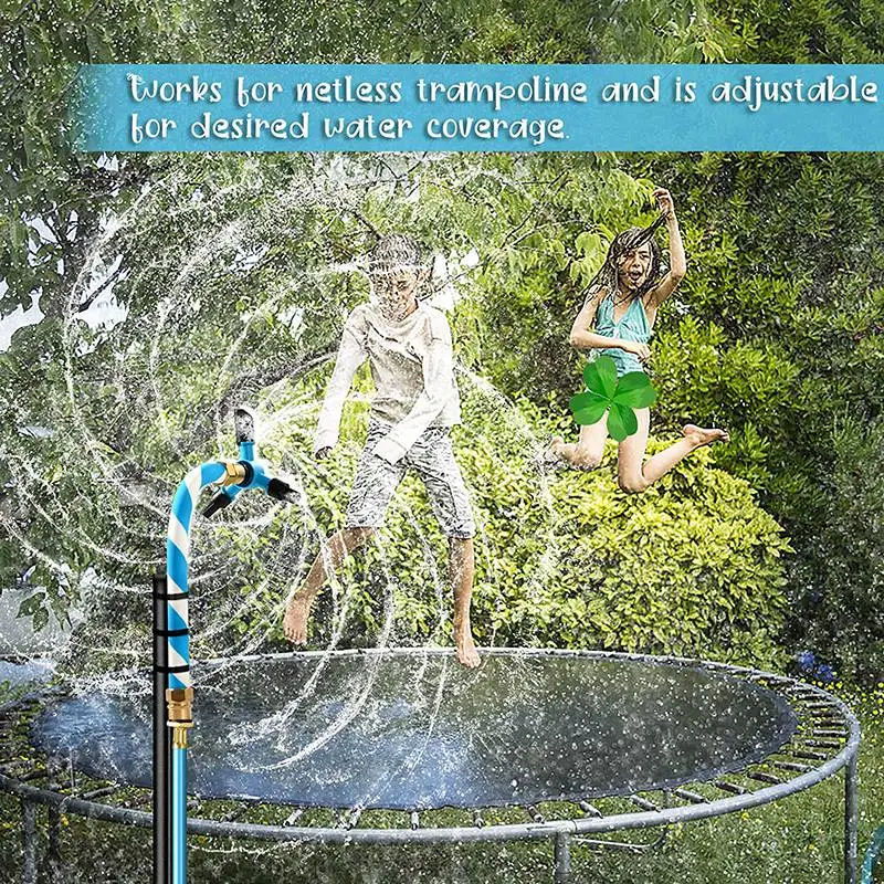 Children's Trampoline Sprinkler-Fun Summer Outdoor Water Park Suitable For Boys Girls Adults To Play In The Courtyard-A78G