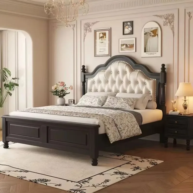 

Modern King Size Queen Double Bed Wooden Nordic Room Frame Double Bed Luxury Unique Camas De Dormitorio Bedroom Furniture