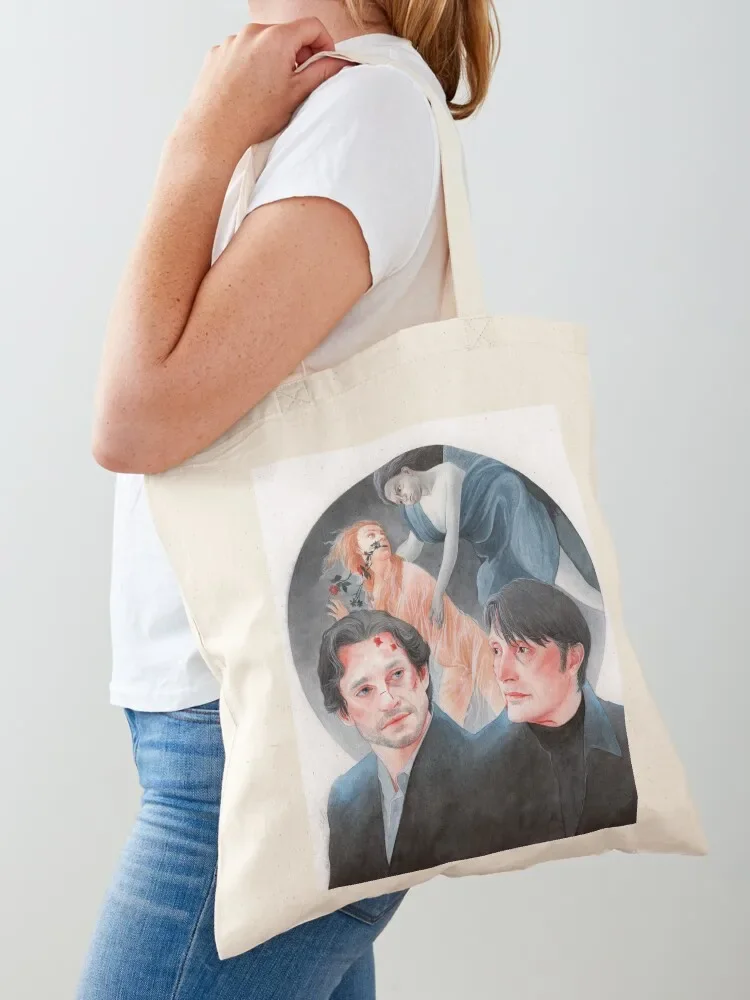 Dolce / Hannibal S3E06 / Hannigram Watercolor Tote Bag canvas bags Cloth bags Tote Bag