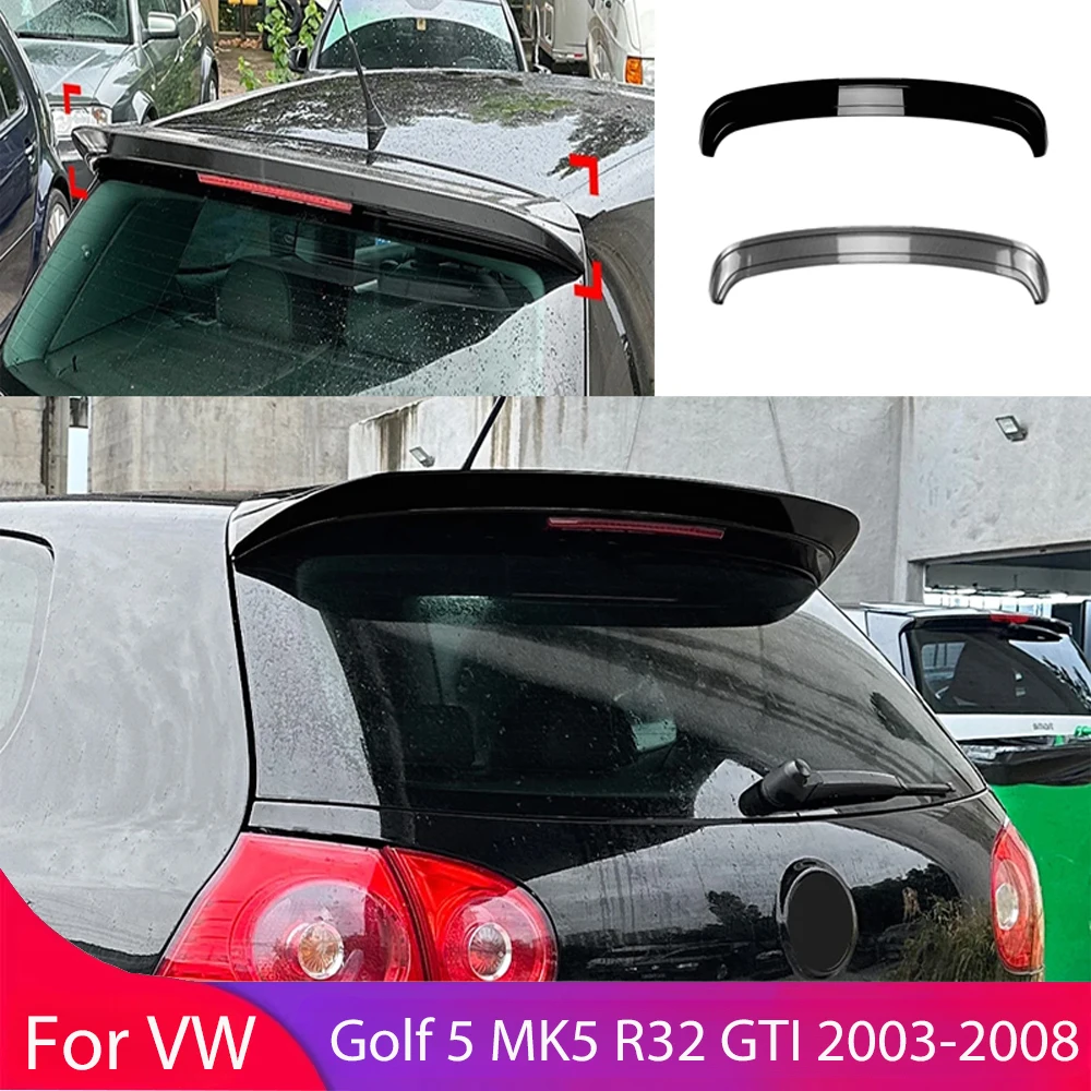

Для VW Volkswagen Golf 5 MK5 R32 GTI 2003-2008 Заднее крыло, спойлер багажника, декоративная крышка, накладка, сплиттер, комплект для губ, аксессуары для тюнинга