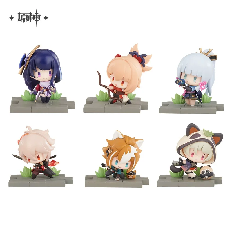 Sunsyea Genshin Impact Offizieller Merch miHoYo Original authentisches Figurenpuppenset 6-teilig Mondstadt Liyue Inazuma