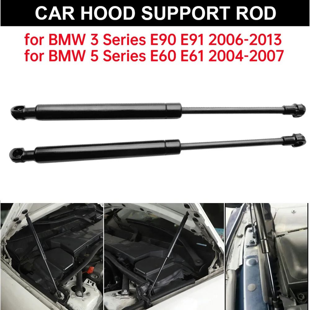 2PCS for BMW 3 Series E90 E91 Car Front Bonnet Hood Lift Hood Support Strut for BMW 5 Series Shock Absorbing Piston Prop Rod