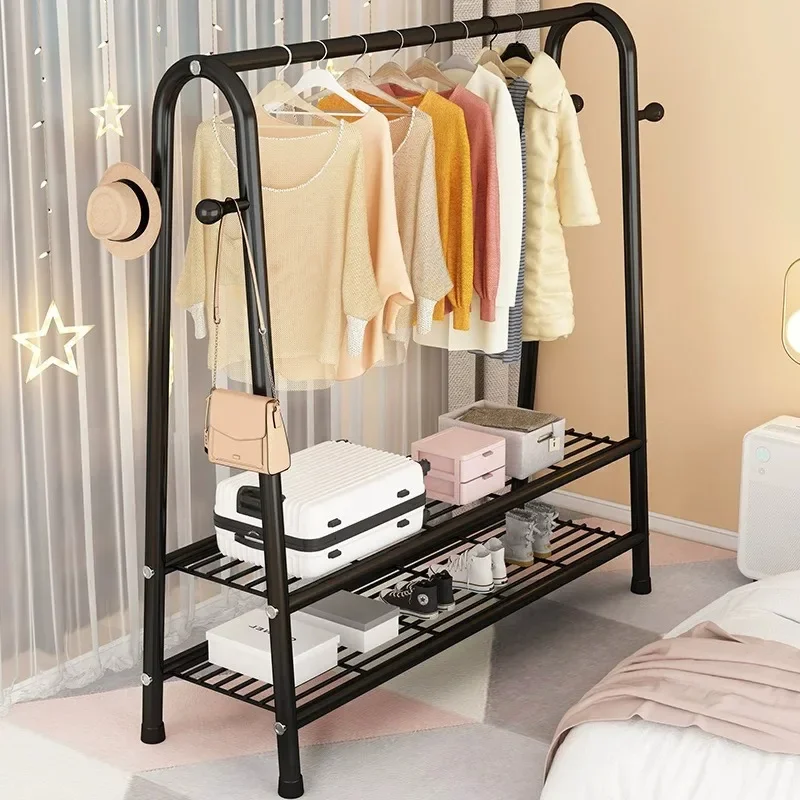 Hanging rack Simple drying rackinbedroom Floor-to-ceiling coat rack Household storage Dormitory drying clothes storage coat rack