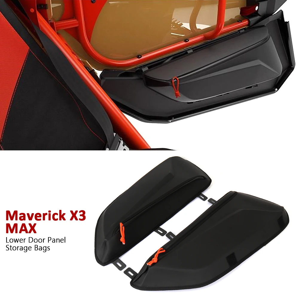 

UTV Accessories Lower Door Panel Storage Bag 6L Black For Can-Am Maverick X3 Max MAVERICK X3