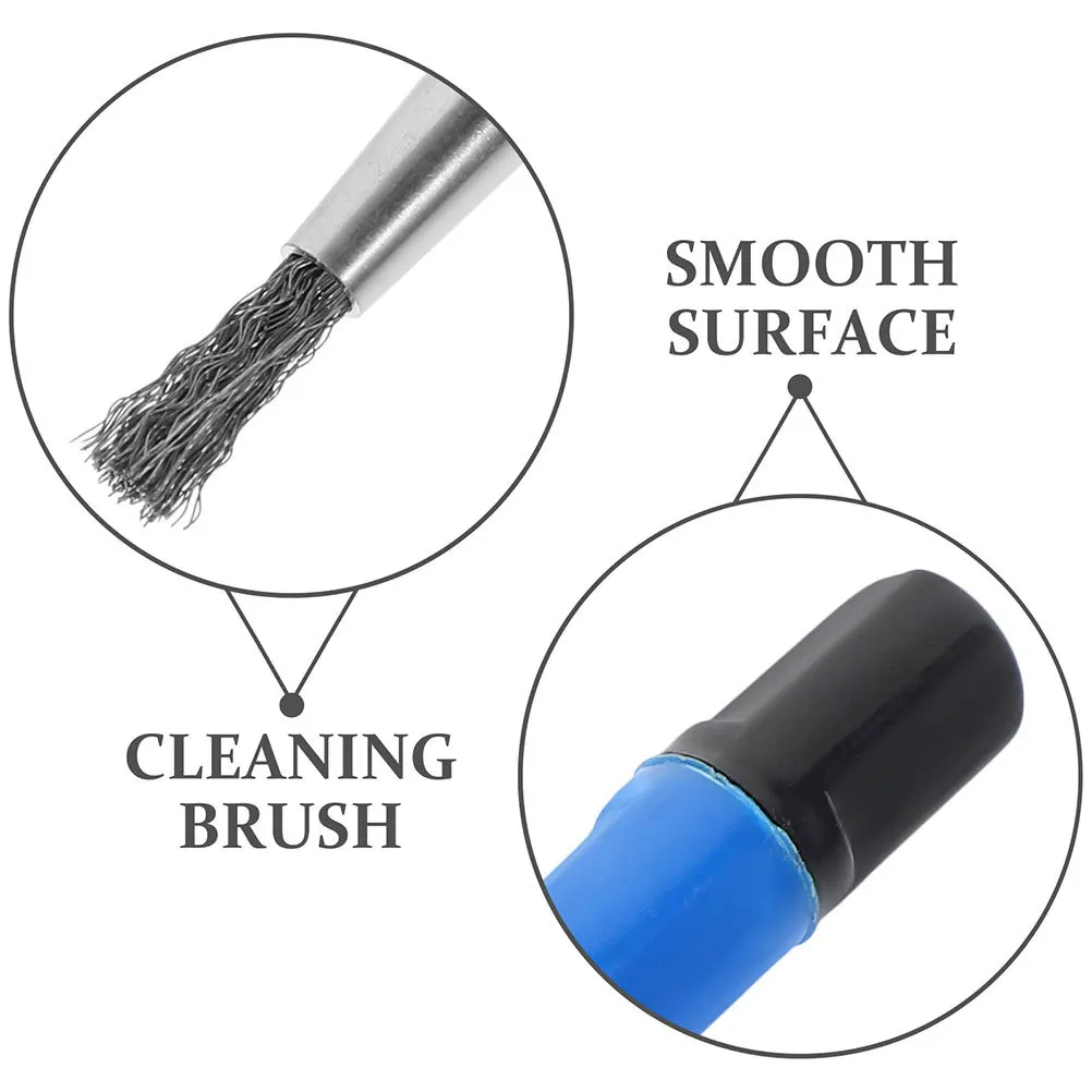 

2Pcs Cleaning Scratch Brushes Plastic Handle Electronic Scratch Brush for Watch Jewelry Coin Clock Cleaning Jewelry Cleaner Pen