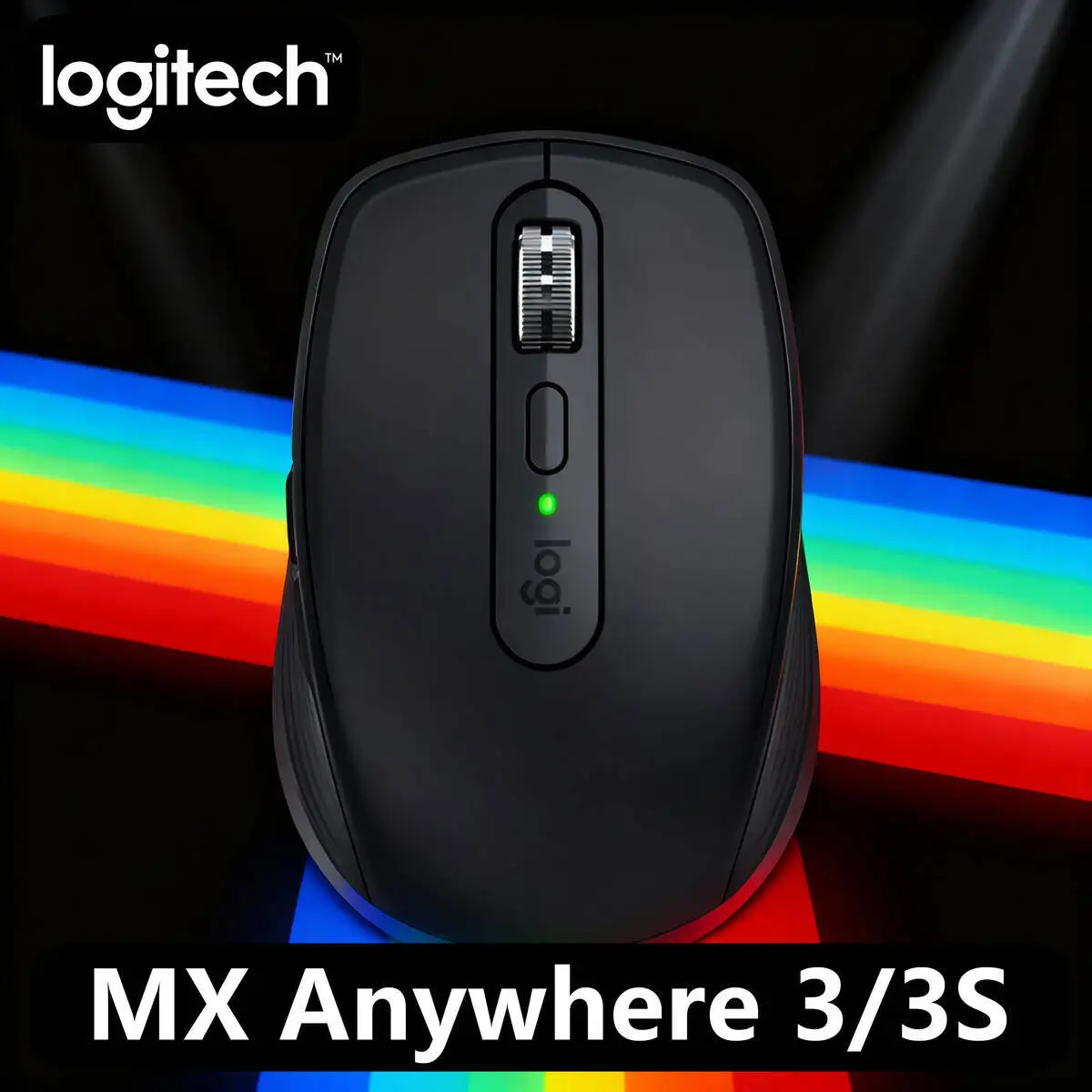 

Logitech MX Anywhere 3S Wireless Mouse, Darkfield Tracking, 8000 DPI, MagSpeed, USB-C Charge, 10m, Windows/iPad