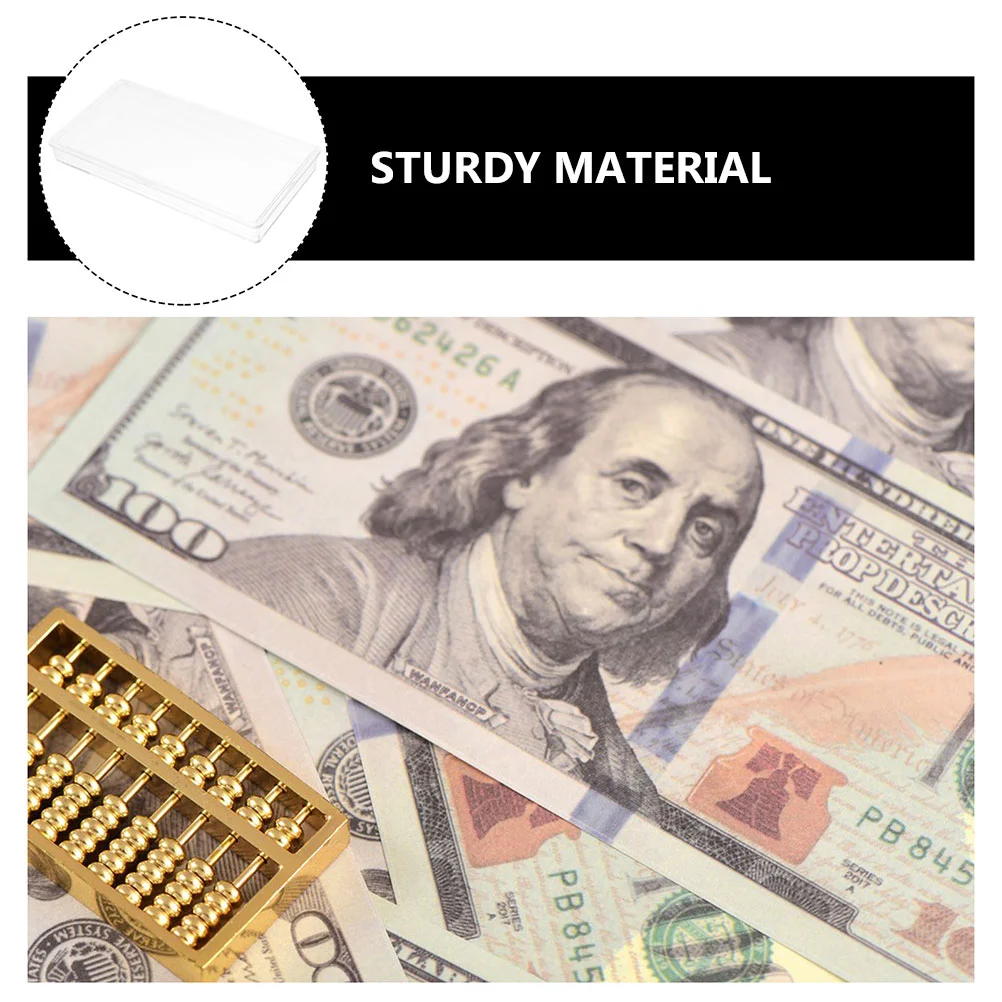 Коробка для хранения банкнот Держатель для купюр Прозрачная бумага Держатели для денег Рукава Конверты для наличных денег