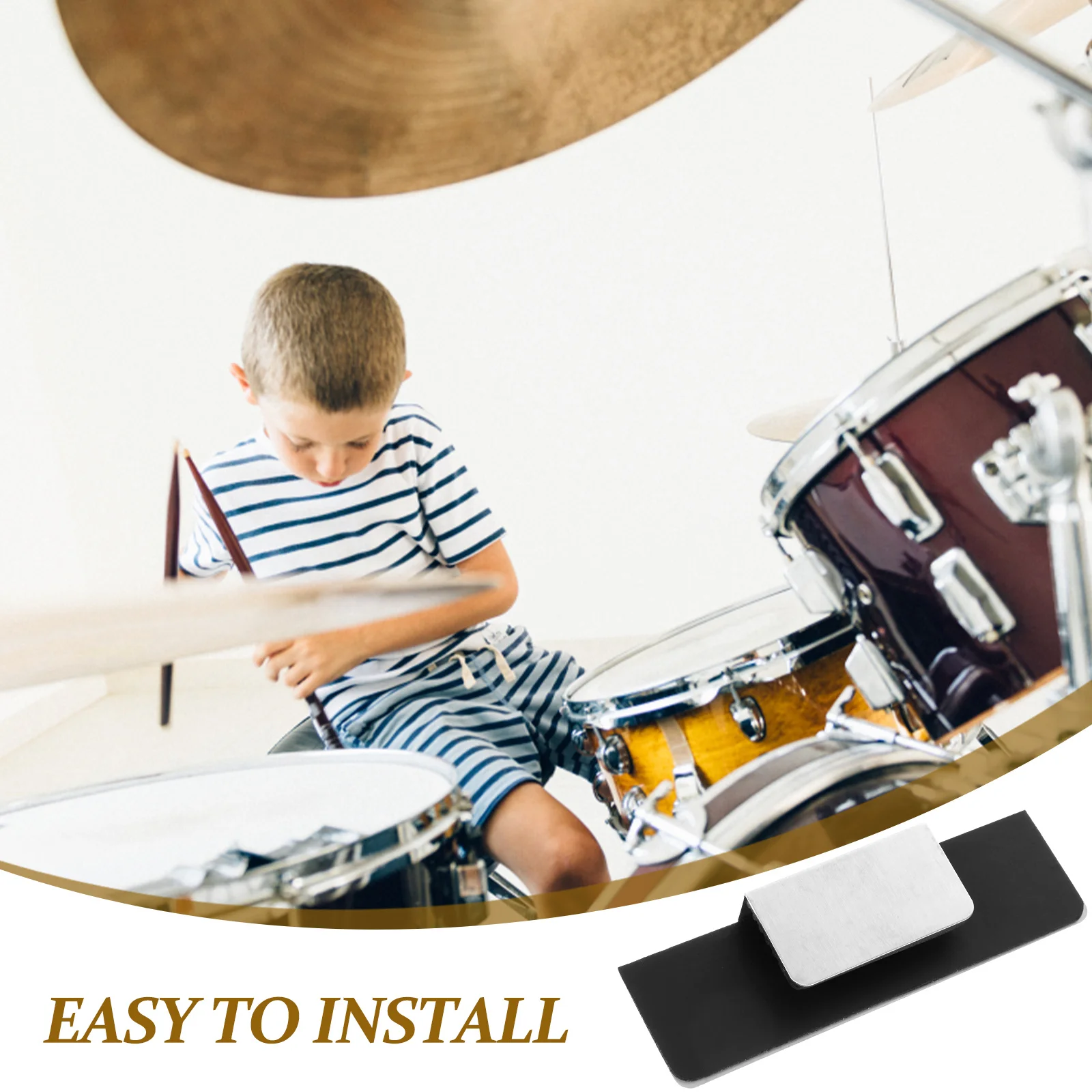 

Bass Drum Protector Bobby Hoop Guard Kit Accessories Pad Silicone Parts Dampening Pads Metal
