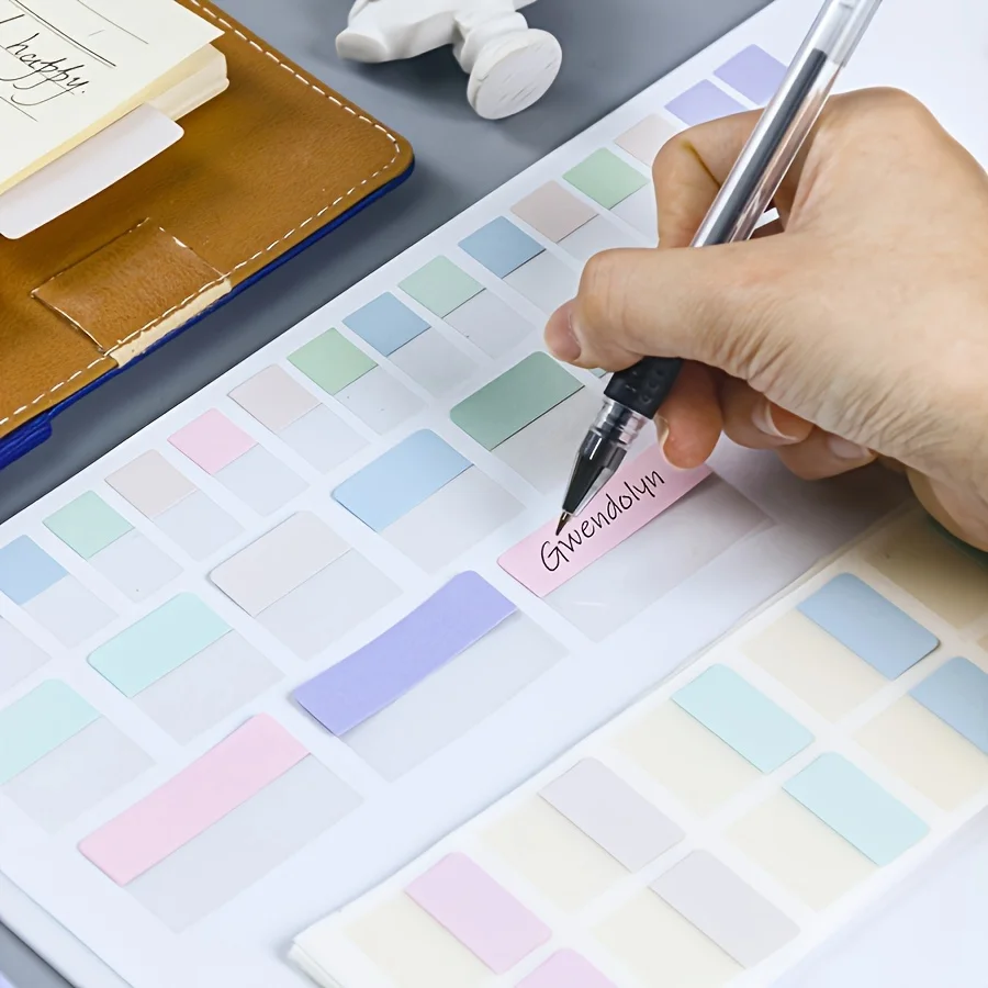 60-piece pack of large colored index labels, sticky page flags and markers for books, suitable for notebooks, archiving,