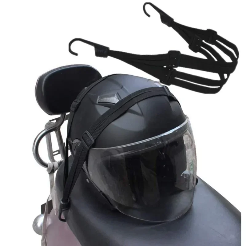 60/90CM Motorrad-Gepäckgurt Moto-Helm-Gepäcknetz Fixiertes Elastisches Schnallenseil Hochfestes Einziehbares Schutznetz