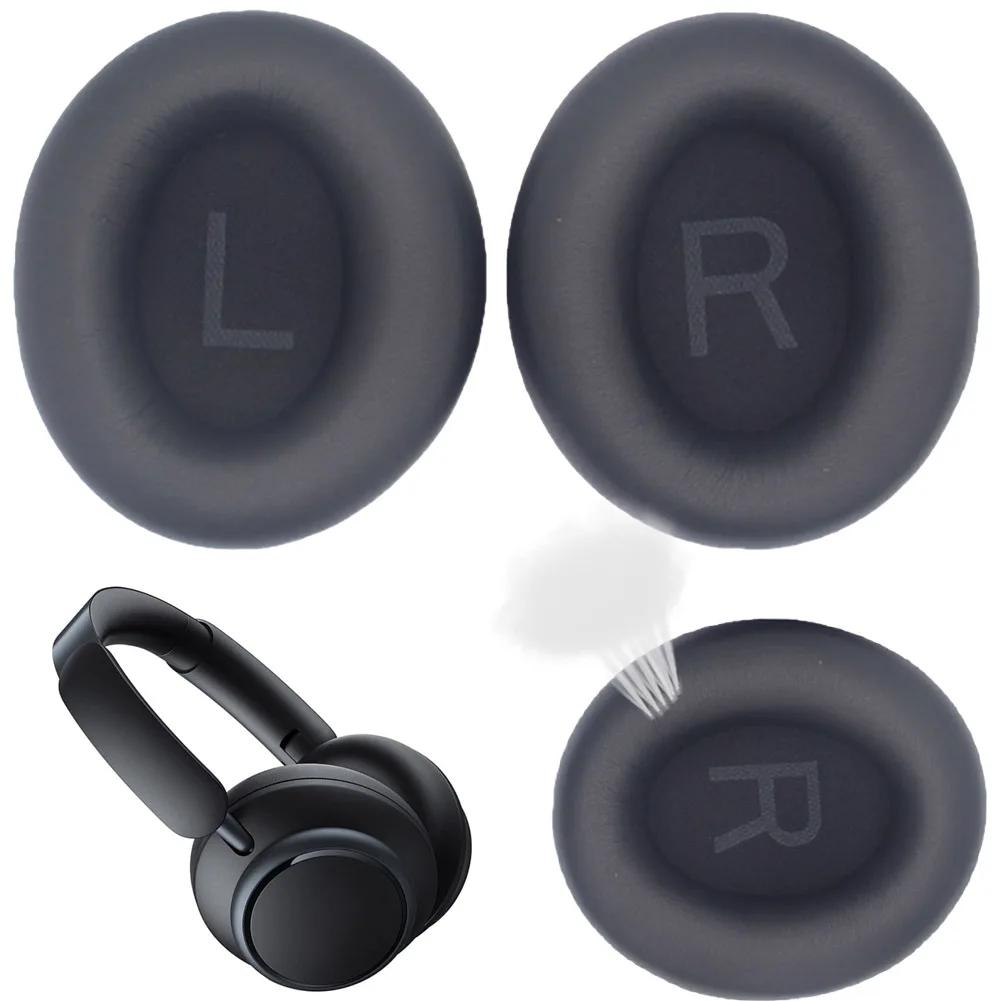 Ear Pads for Anker Q45 Soundcore Life Headphone Protective Cover Protein Leather Headset Ear Cushion Replacement Ear Pads