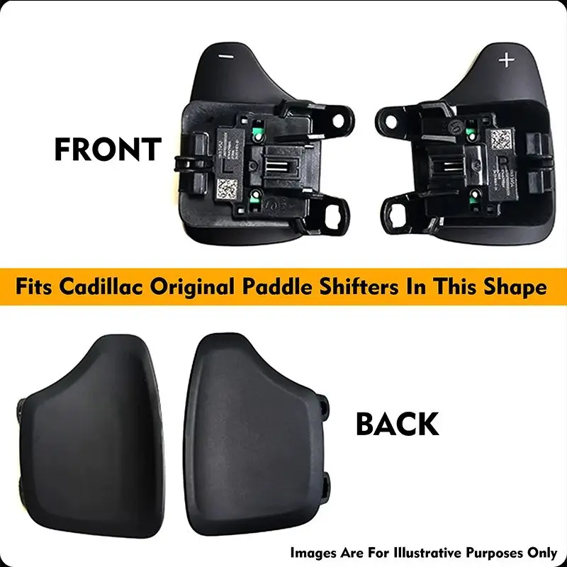 SK CUSTOM Aluminum Alloy Steering Wheel Paddle Shifters For Cadillac XT4 CT4 CT5 XT6 Car Interior Conversion 2PC