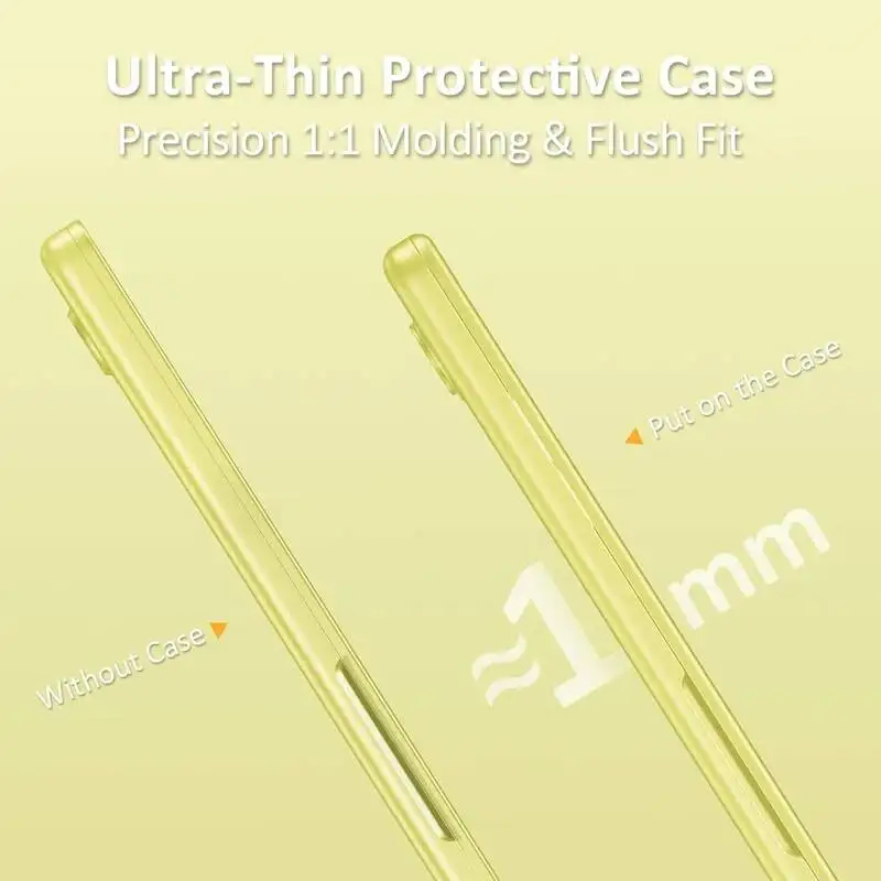 OUIO Case For MacBook Neo 13 Inch 2026 Model A3404 With A18 Pro Chip Crystal Light Hard Shell Scratch Resistant Protective Cover
