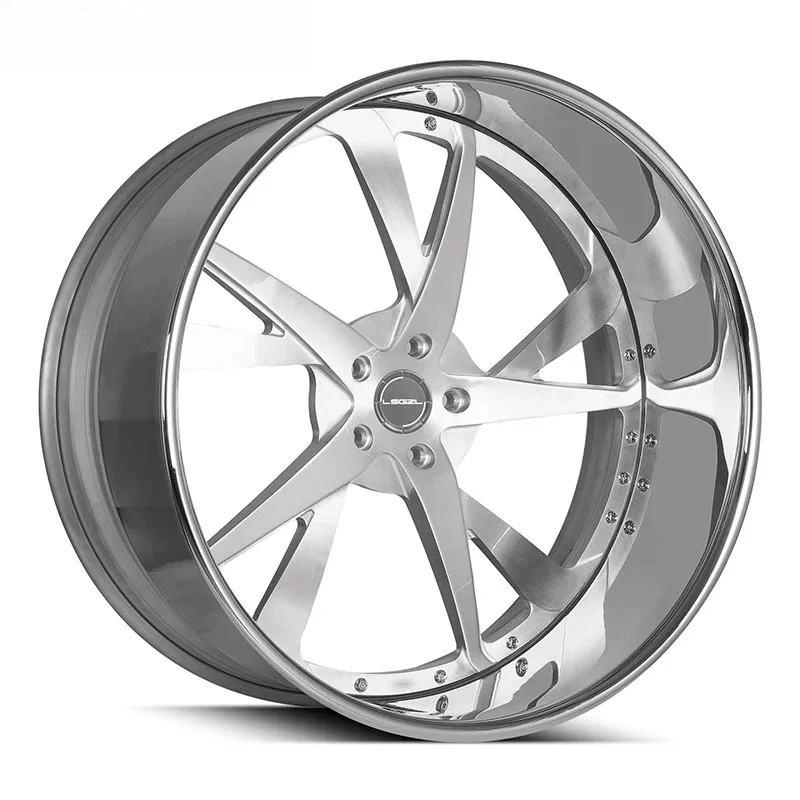 Customize Forged 2 Piece Wheel 18 20 22 24 26 28 Inch Deep Dish Rims 6X139.7 5x120 Passenger Car Wheel for Modified Car