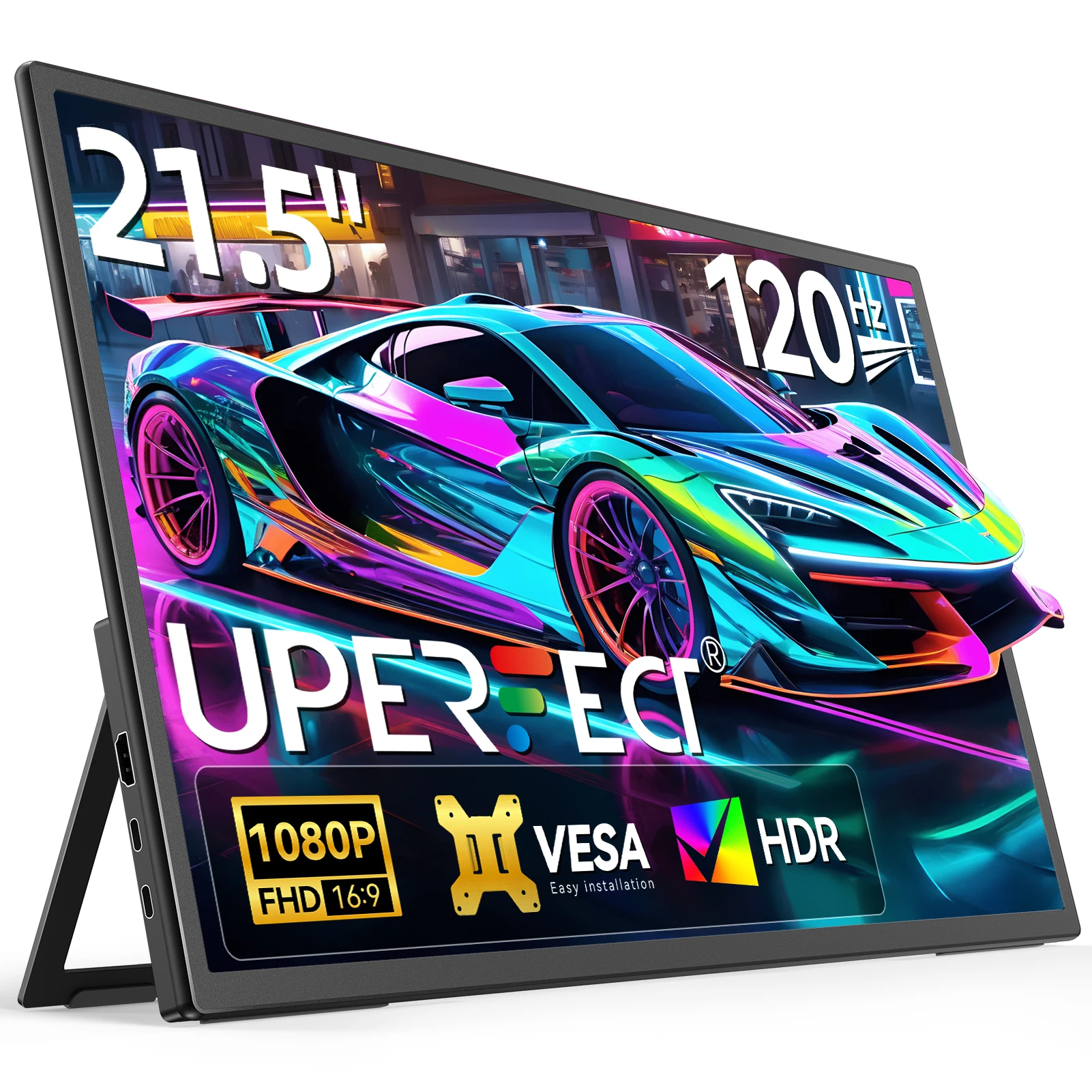 UPERFECT UMAx 21 120Hz Monitor de jogos de computador com suporte ajustável VESA 180° 21,5