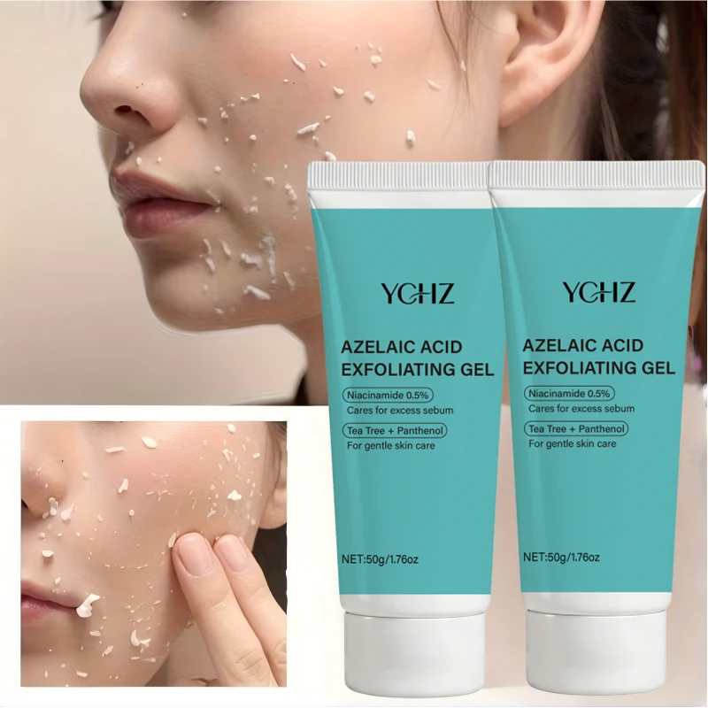 Azelaic Acid and Salicylic Acid Bio-Acid Exfoliating Gel, Gentle Exfoliation, Deep Cleansing, Smooths and Brightens Skin, Removes Surface Oils and Impurities, Quickly Absorbed, Suitable for All Skin Types.