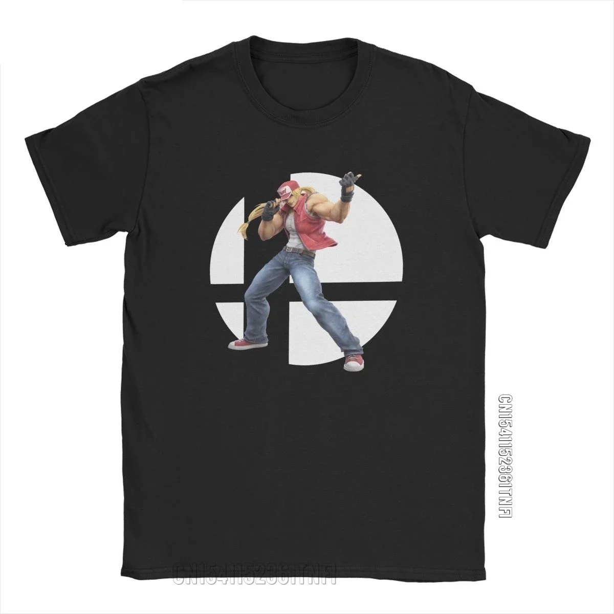 King Of Fighters Terry Bogard Smash Bros T-Shirts For Men  Tee Shirt Crew Neck Classic T Shirts Printed Tops