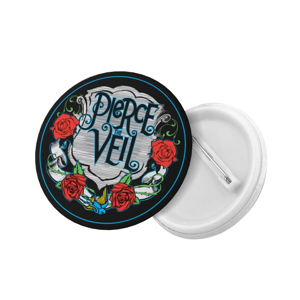 Rock Music Band Pierce Veil Soft Button Pin Custom Fashion Pinback Badge Brooch Boyfriend Gift