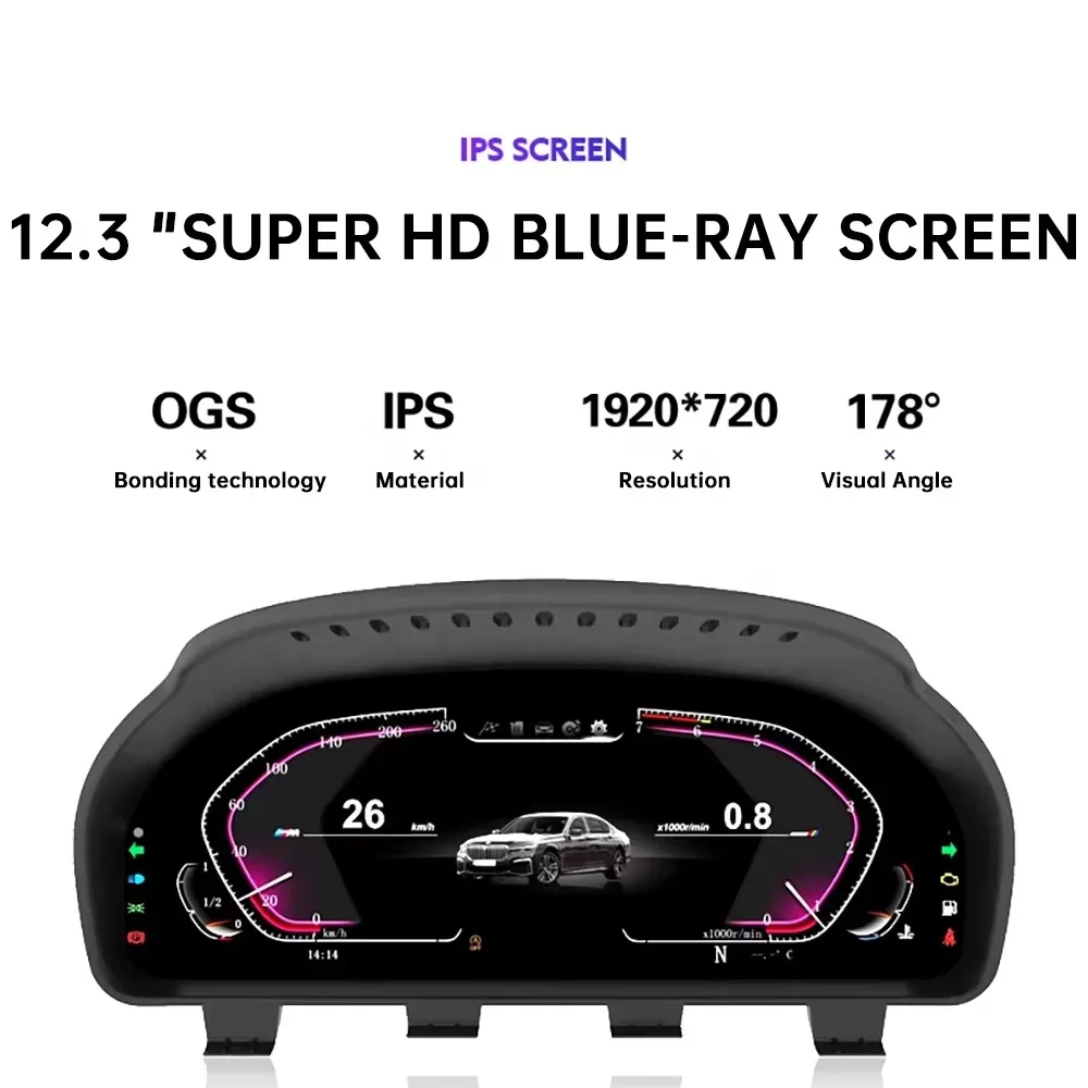 لوحة القيادة الرقمية للسيارة أحدث شاشة العنقودية الرقمية للسيارة الأصلية لأداة لوحة القيادة أو 3 Series F30 F31 F32 2013-2017 #3