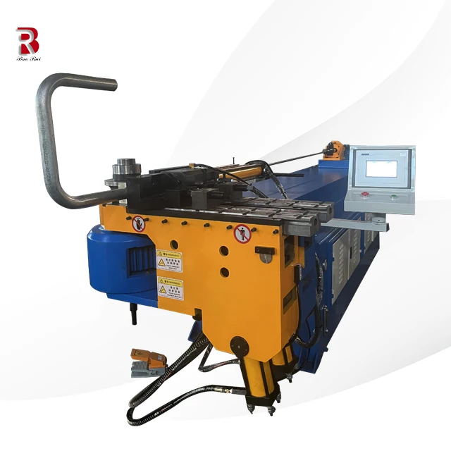 Máquina dobradeira de tubos semiautomática hidráulica CN-50 personalizada, energia elétrica para serviços extras de alumínio e aço inoxidável em