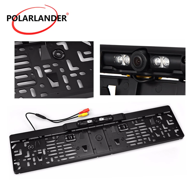 

Car Licence Plate Car Rear View Camera 4 LED Night Vision Vehicle Rear view Camera European Waterproof 170 Degree Viewing Angle