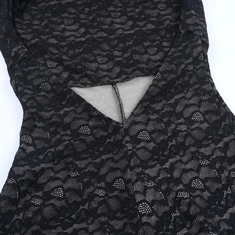 Tute di pizzo da donna solide per la primavera estate fasciatura senza maniche moda allentata streetwear tuta pantaloni a gamba larga pantaloni 2026