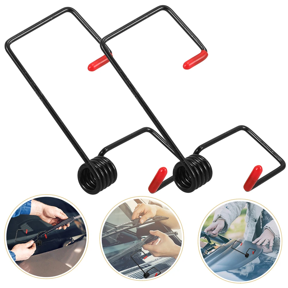 

6pcs Windshield Arm Spring Booster Pressure Assist Spring Puller Wiper Blade Assist Car Windshield Wiper Replacement Durable