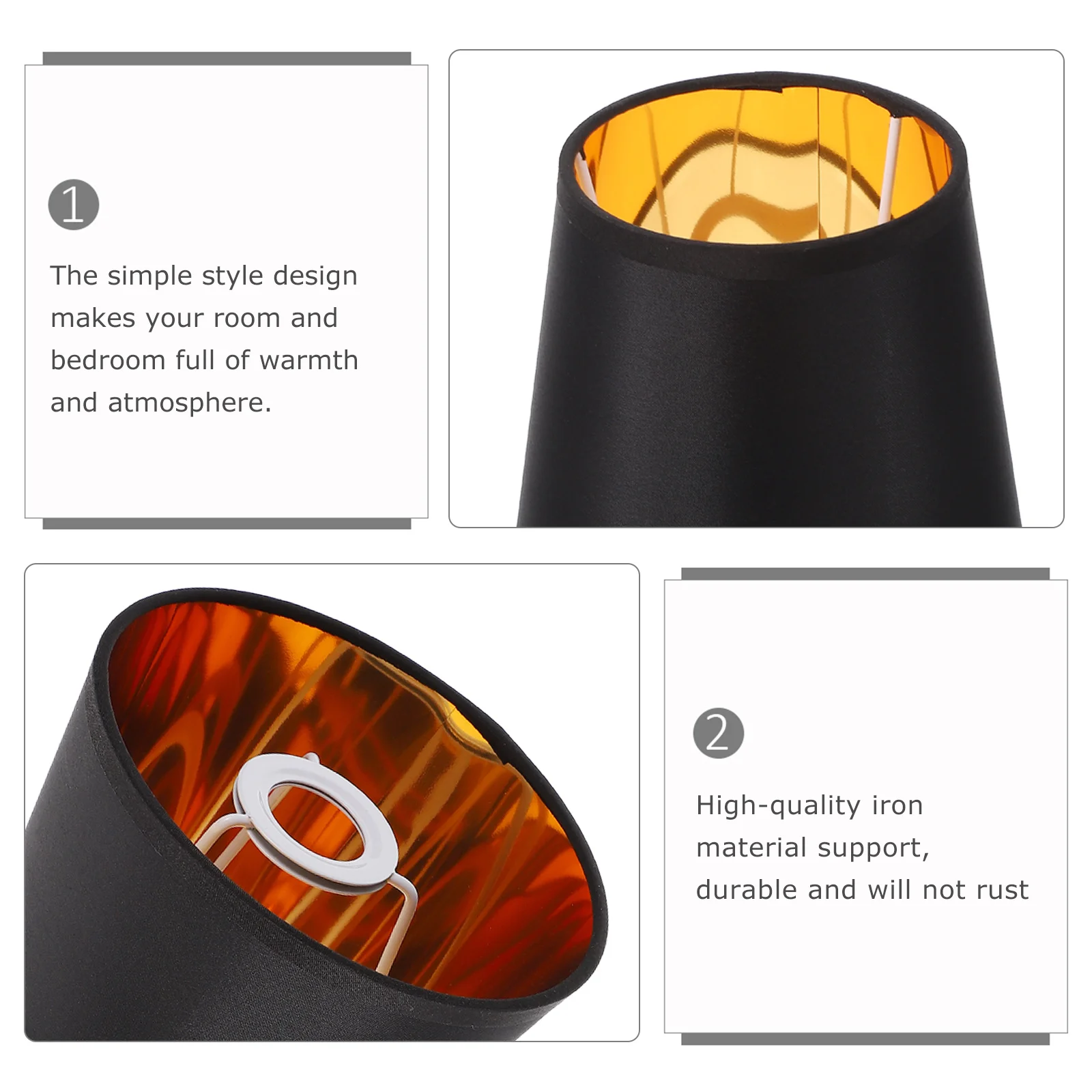 Barrel Fabric Lampshade E14 Cloth Cover Exquisite Workmanship Non-Fade Shade for Dining Room Living Room Ceiling Light