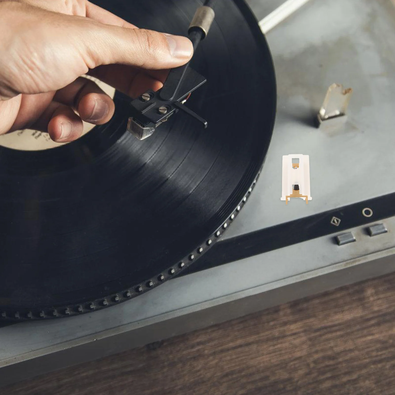 

1Set Record Player Needles Replacement Stylus Brush Easy Maintenance Clear Audio Performance Wide Compatibility Vintage Style